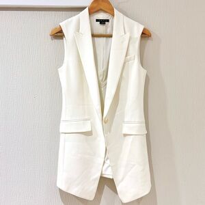 New THEORY Flavio Suit Vest Ivory